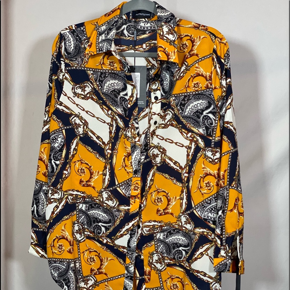 Chain printed Top